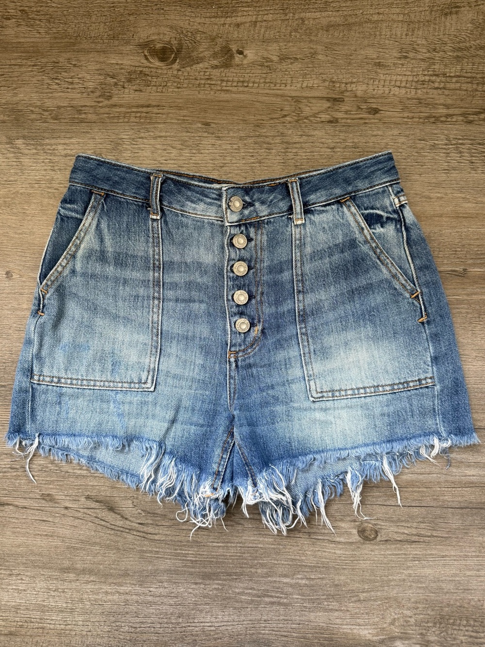 Free People We the Free Jesse Carpenter Denim Jean Shorts Size 27
